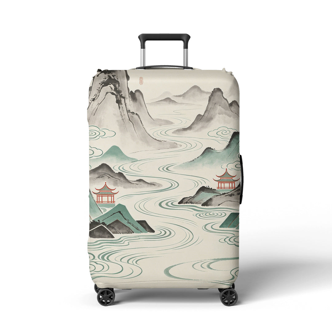 Women Hard Shell Suitcase in Elegant Bamboo Design Kalsten