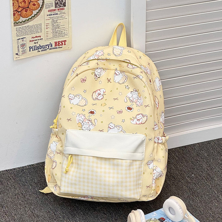 Playful Graphic Print Backpack