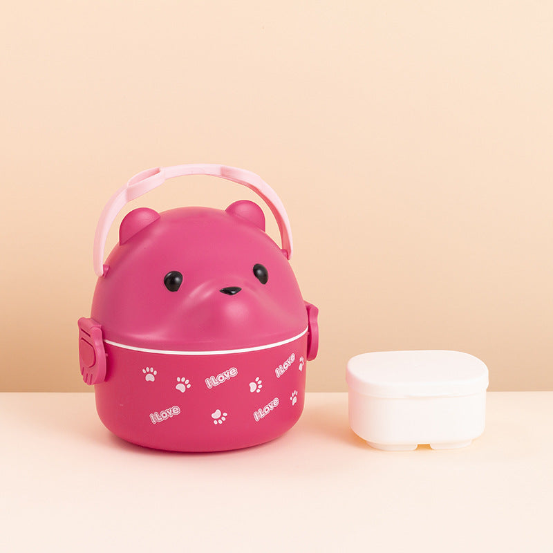 Cartoon Animal-Themed Lunch Container