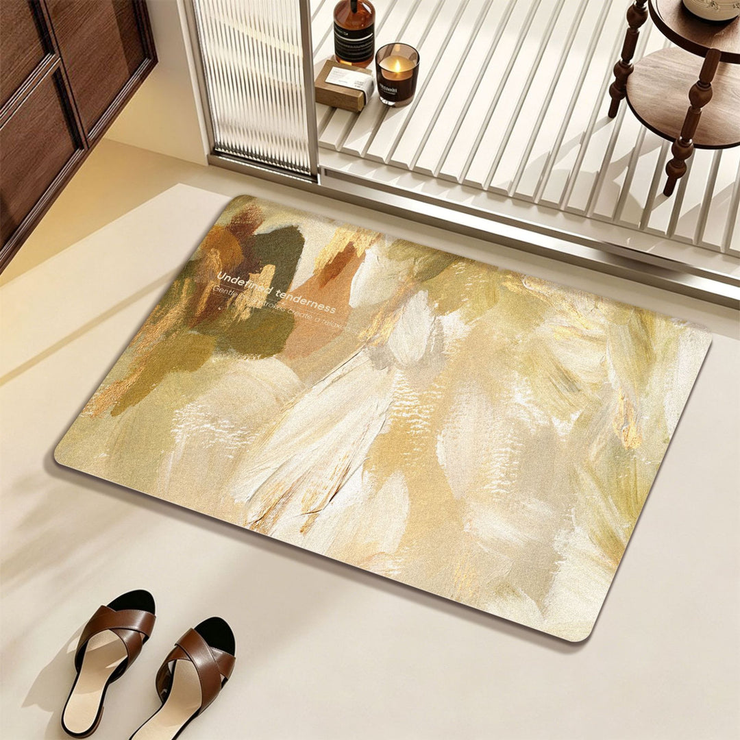 Artistic Abstract Bath Mat