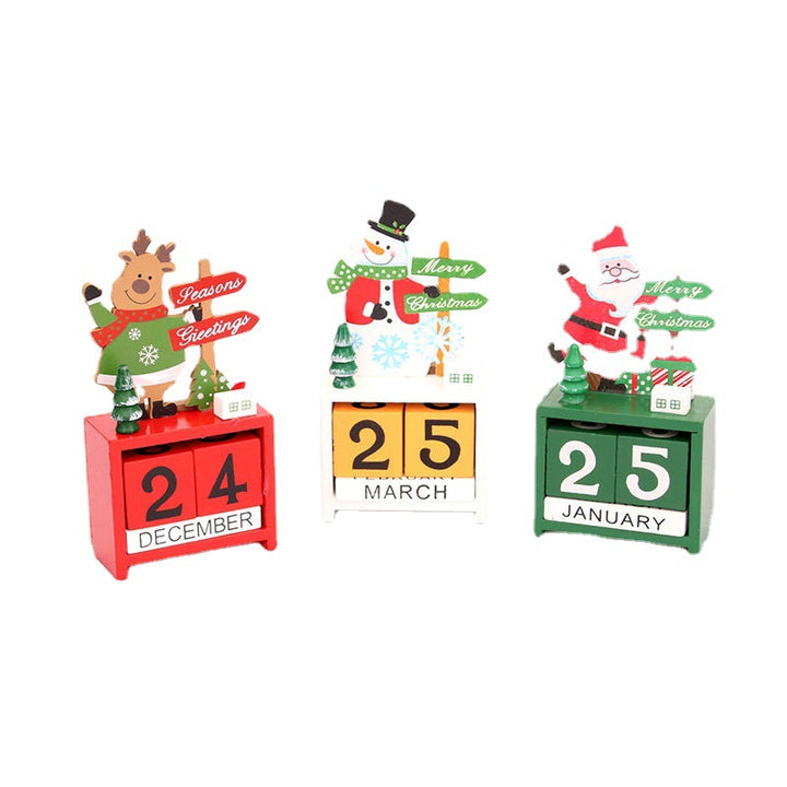 Decorative Wooden Calendar Figurine Kalsten