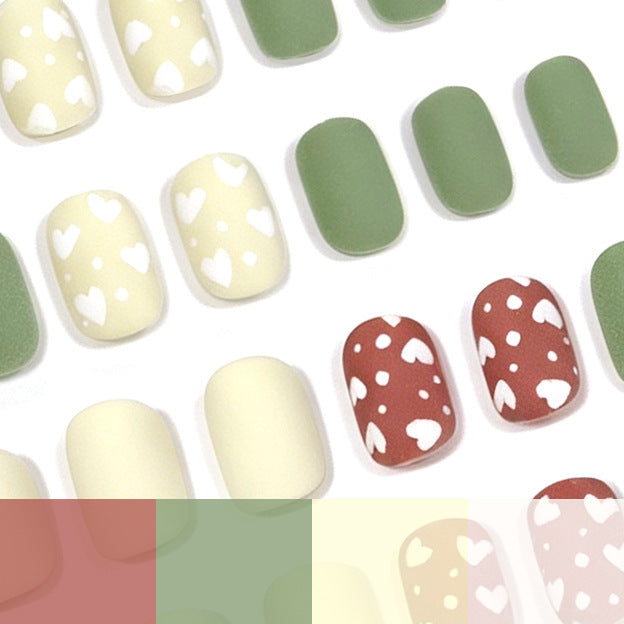 Artistic Heart-Embellished Nail Art Set Kalsten