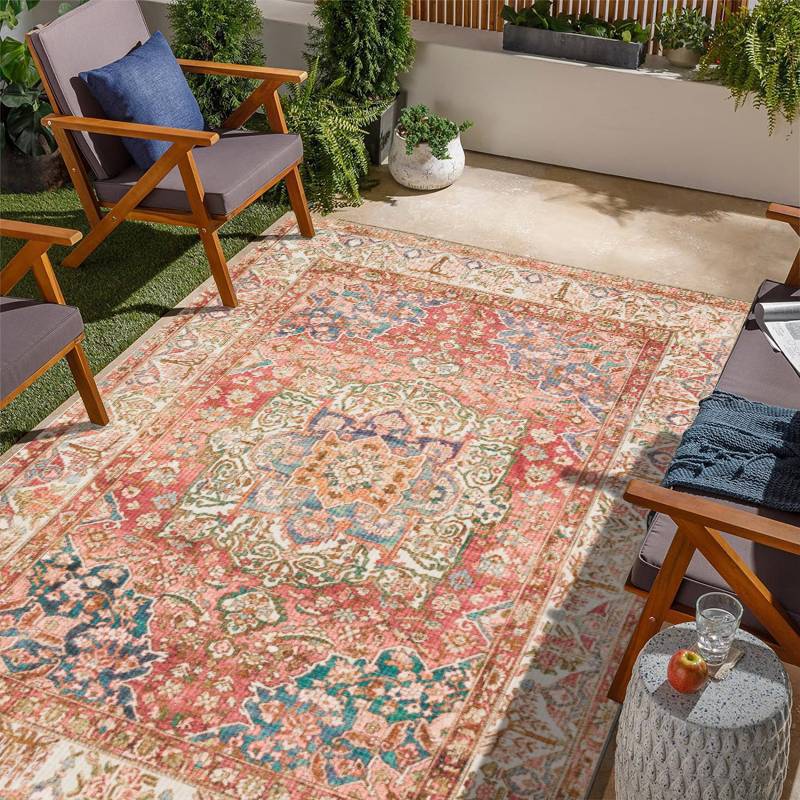 Geometric Patterned Outdoor Rug