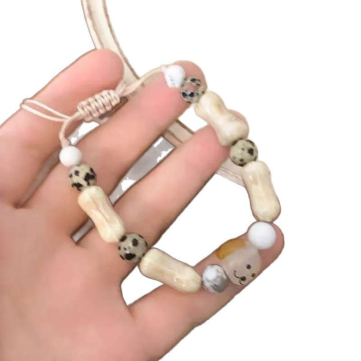 Cute Dog Bone Bead Bracelet Kalsten