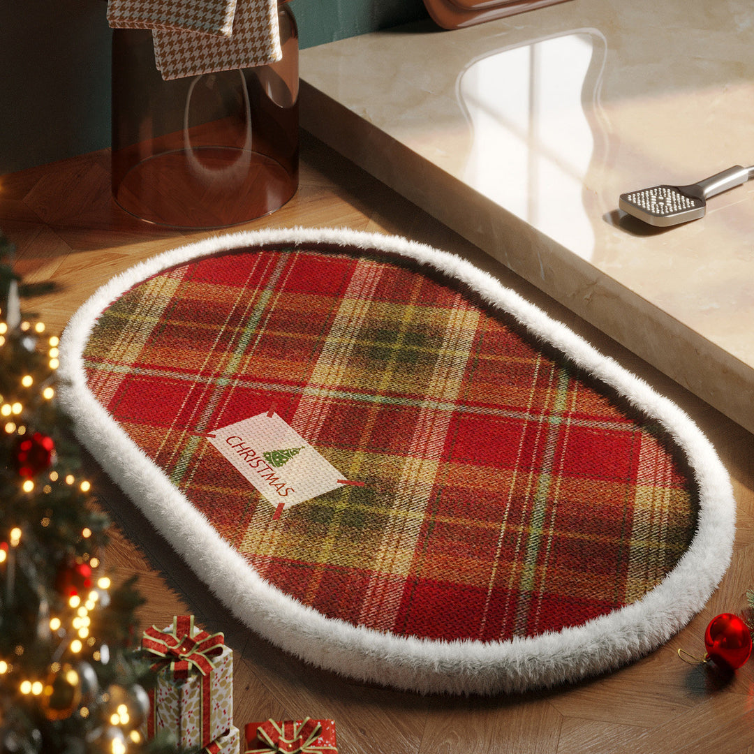 Cozy Holiday-Themed Bath Mat Kalsten