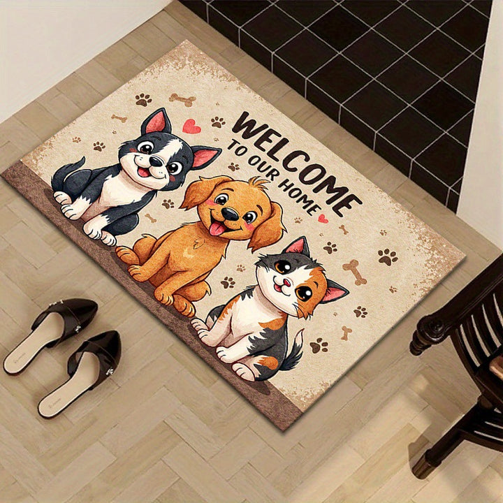 Cat-Themed Decorative Doormat Kalsten