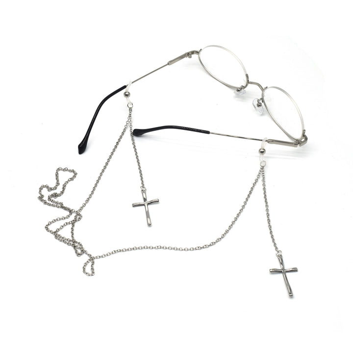 Elegant Cross-Design Chain Eyewear Holder Kalsten