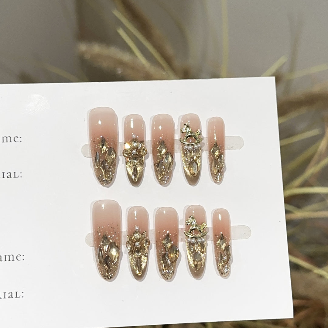 Luxury Decorative Press-On Nail Set