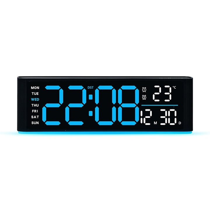 Digital LED alarm clock with temperature and day of week display Kalsten