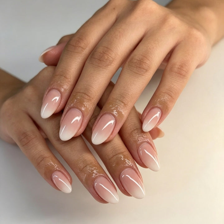 Artificial nails with elegant ombre effect and high-gloss finish Kalsten