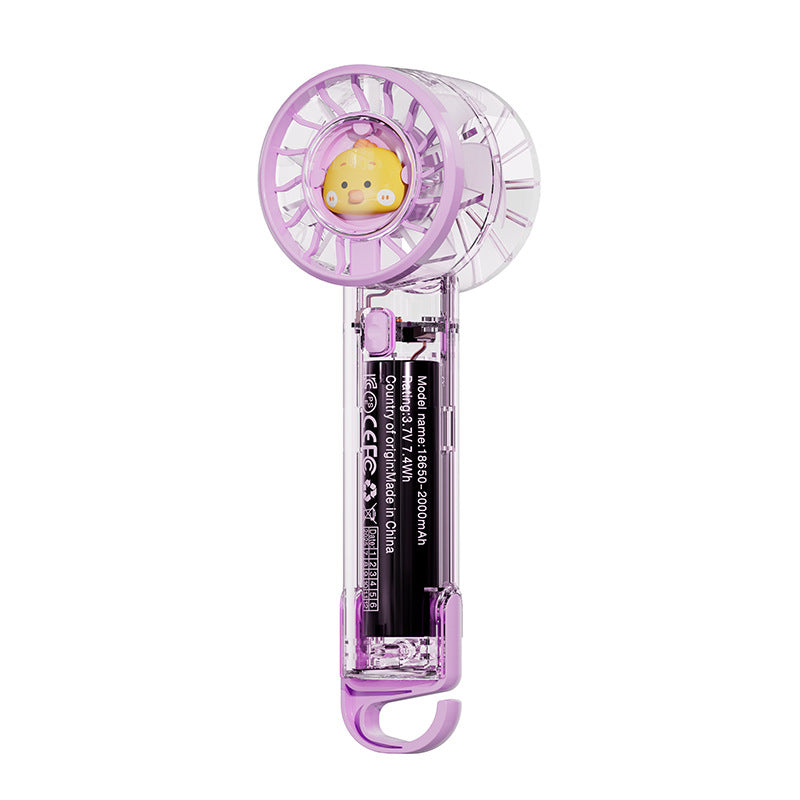 Women portable mini-hand fan with LED mood light Kalsten