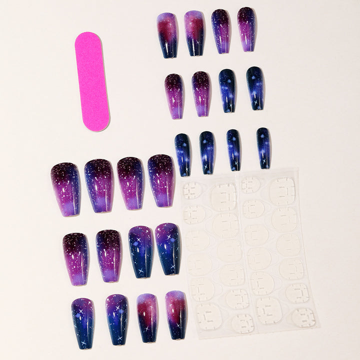 Cosmic Galaxy-Themed Nail Art Extensions Kalsten
