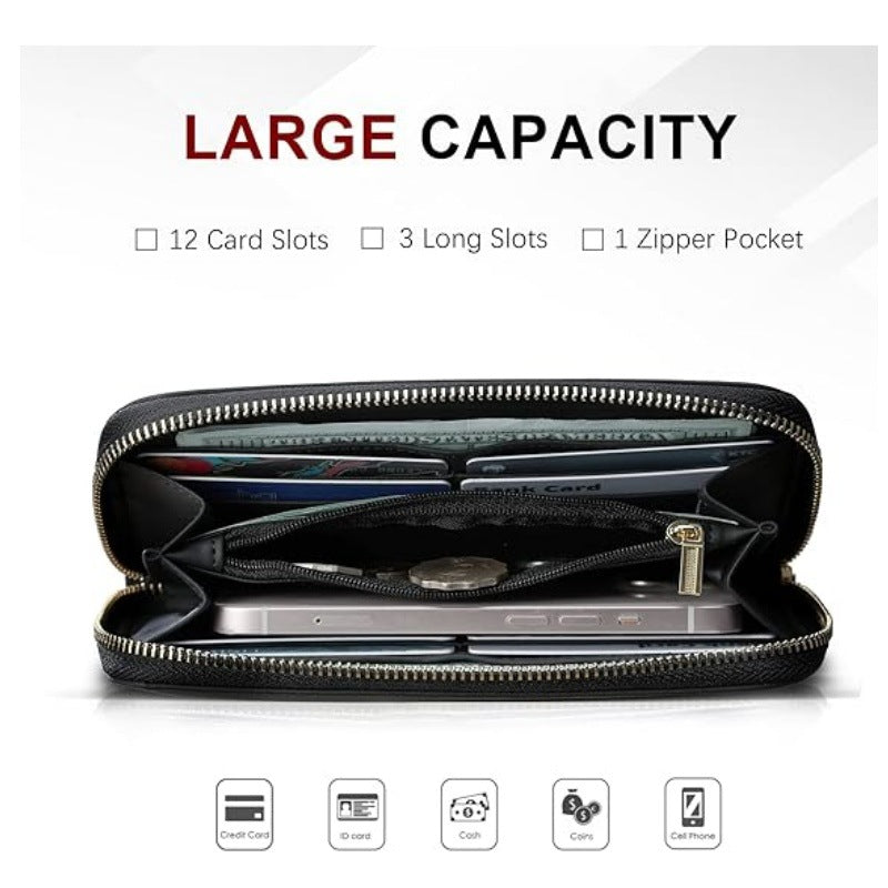 Elegant wallet with practical zipper and card slots Kalsten