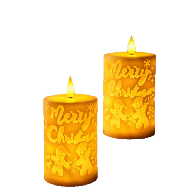 Festive Christmas candle