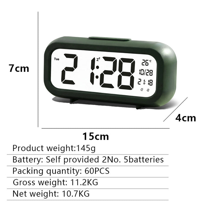 Digital alarm clock with temperature display and large LED display Kalsten