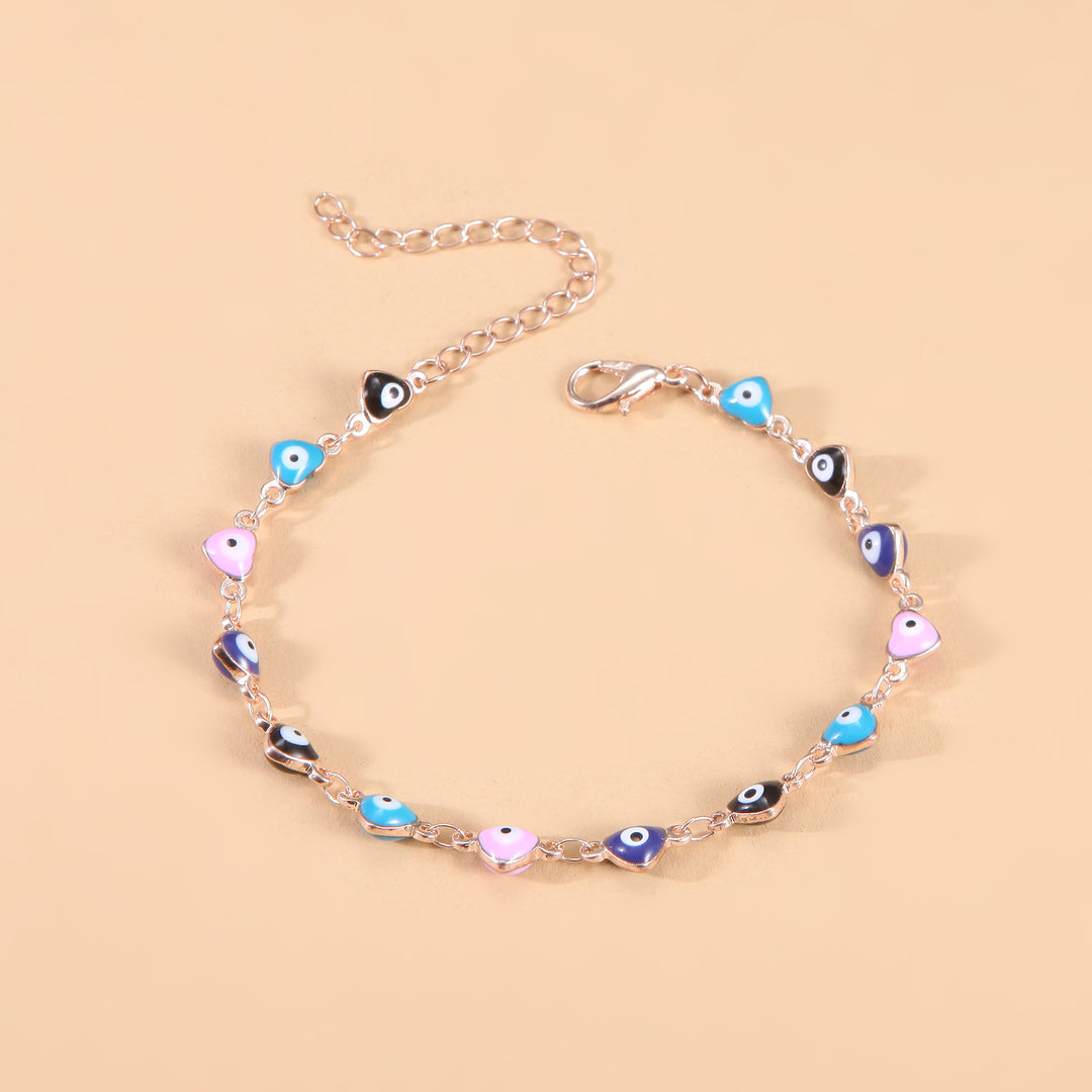 Colorful Evil Eye Charm Anklet Kalsten