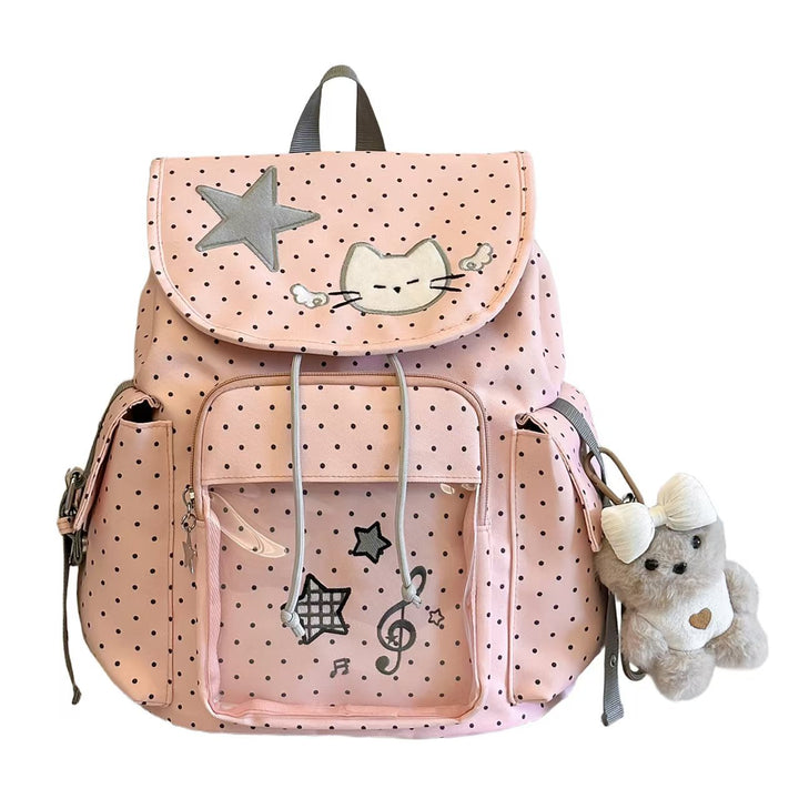 Backpack with Animal Motif and Practical Multifunctional Compartments Kalsten