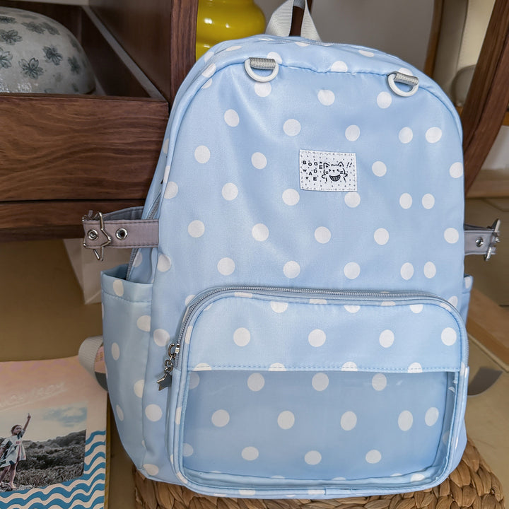 Polka Dot Patterned School Backpack Kalsten