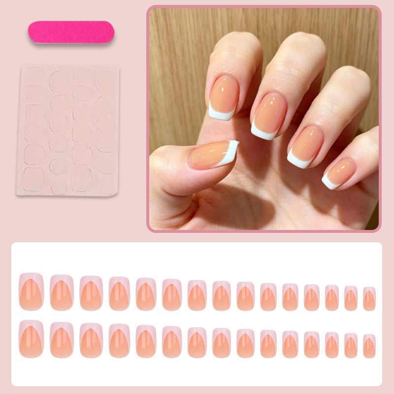 Acrylic nail set with elegant French look Kalsten