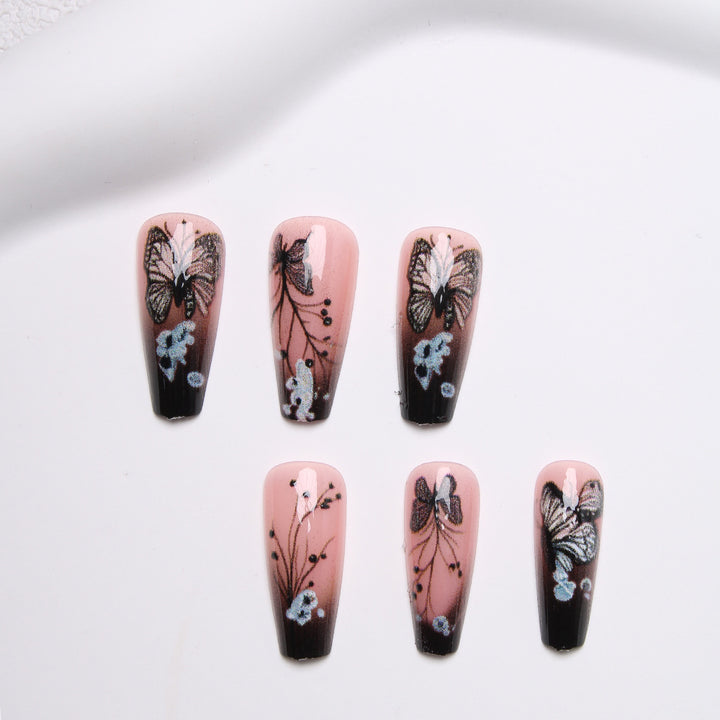 Artistic Butterfly Press-On Nails Kalsten