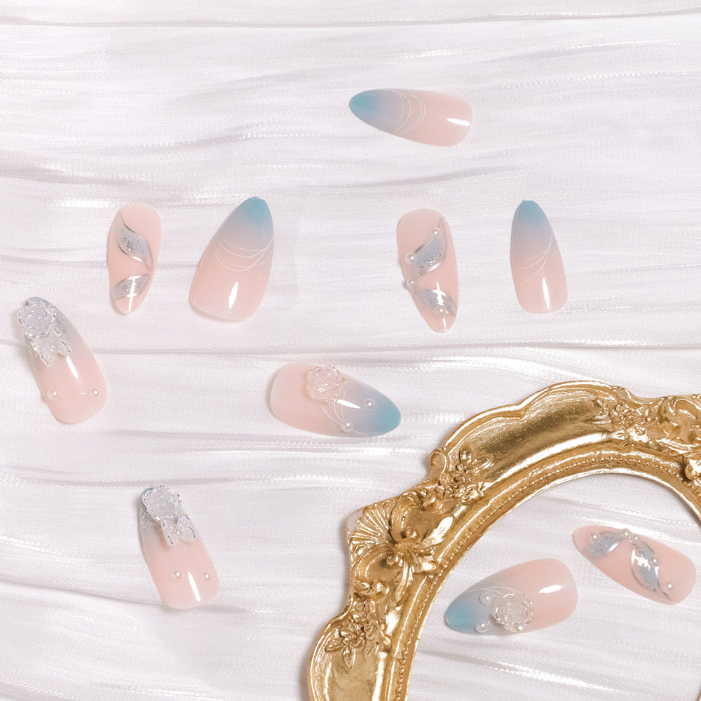 Premium 3D Floral Design Press-On Nails Kalsten