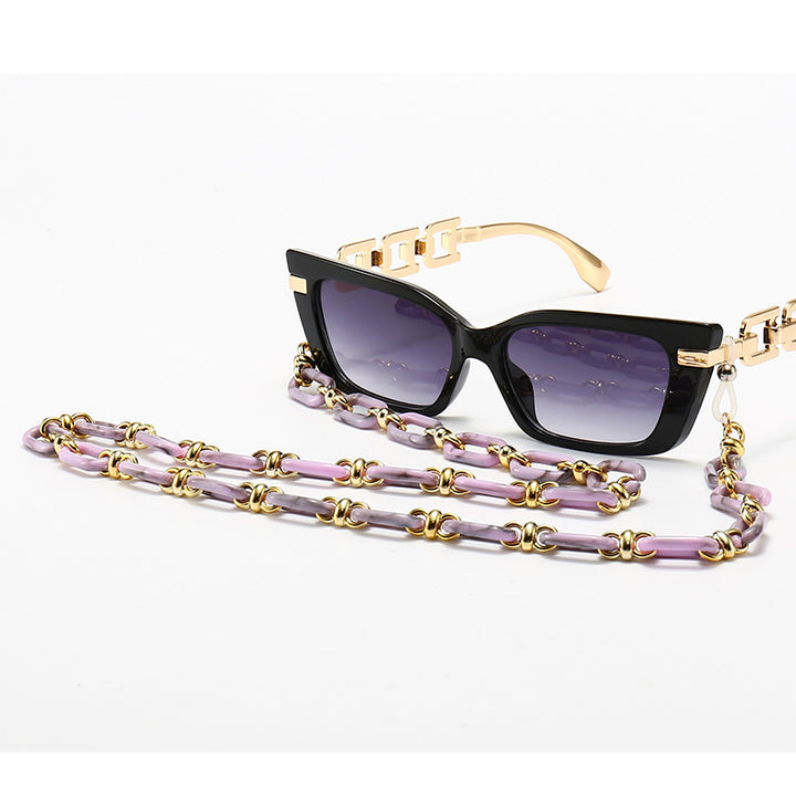 Fashion Cat-Eye Sunglasses with Elegant Chain Kalsten