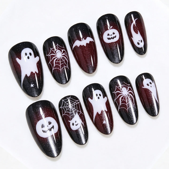 Halloween Themed Press-On Nail Art Kalsten