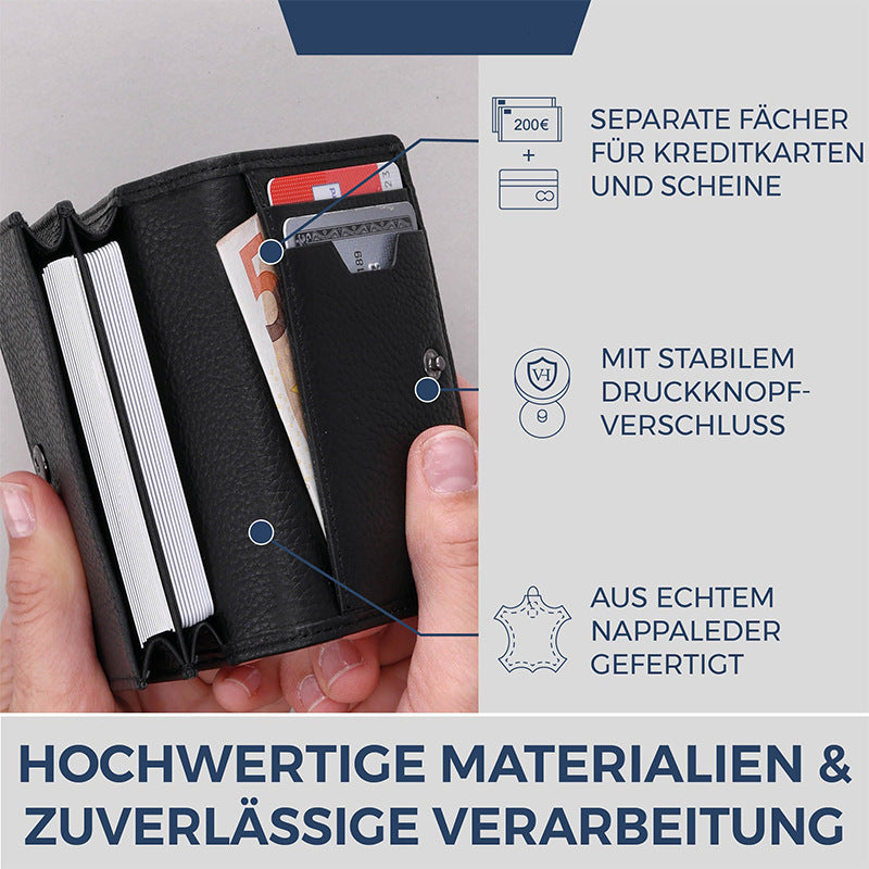 Sleek Textured Leather Wallet Kalsten