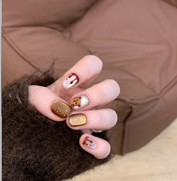 Artistic Heart Pattern Nail Art Extensions Kalsten