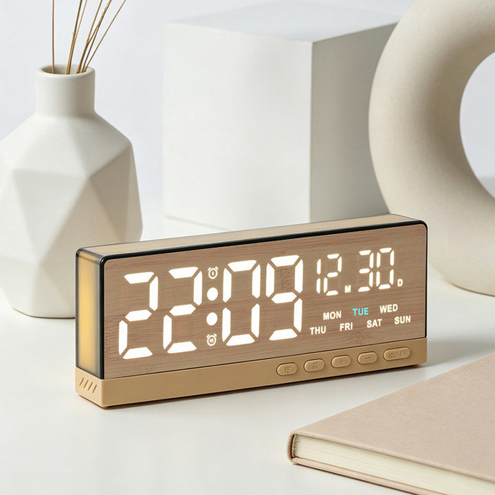 Digital radio alarm clock with large LED display and multifunctional settings Kalsten