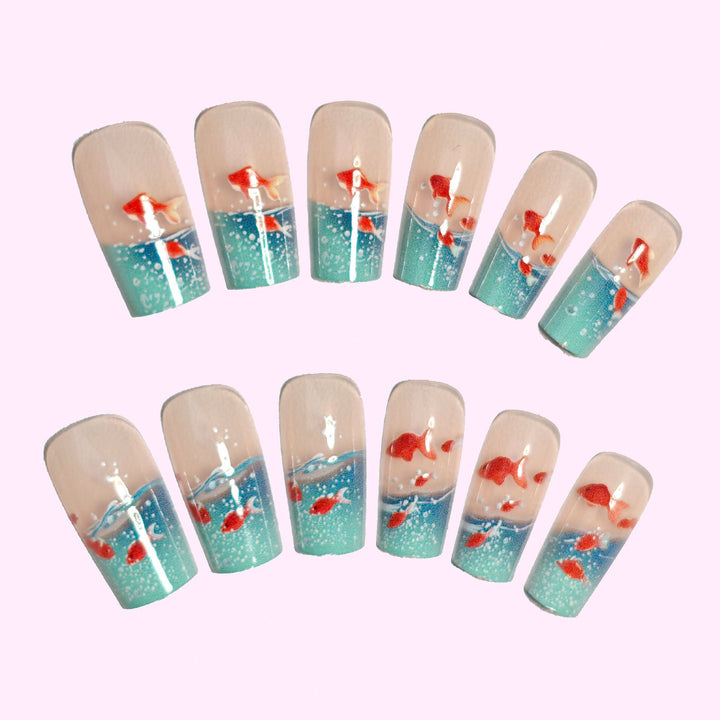 Aquatic Fantasy Nail Art Kalsten