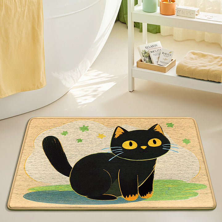 Cute Bunny-Themed Bath Mat