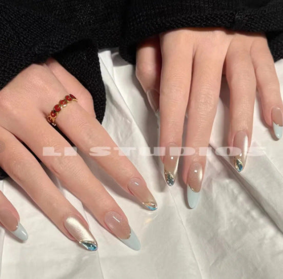 Decorative Floral Press-On Nail Art Kalsten