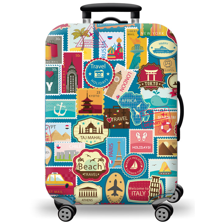 Unisex hard-shell suitcase with modern geometric design Kalsten