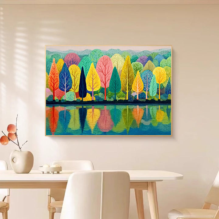 Vibrant Nature-Inspired Art Canvas