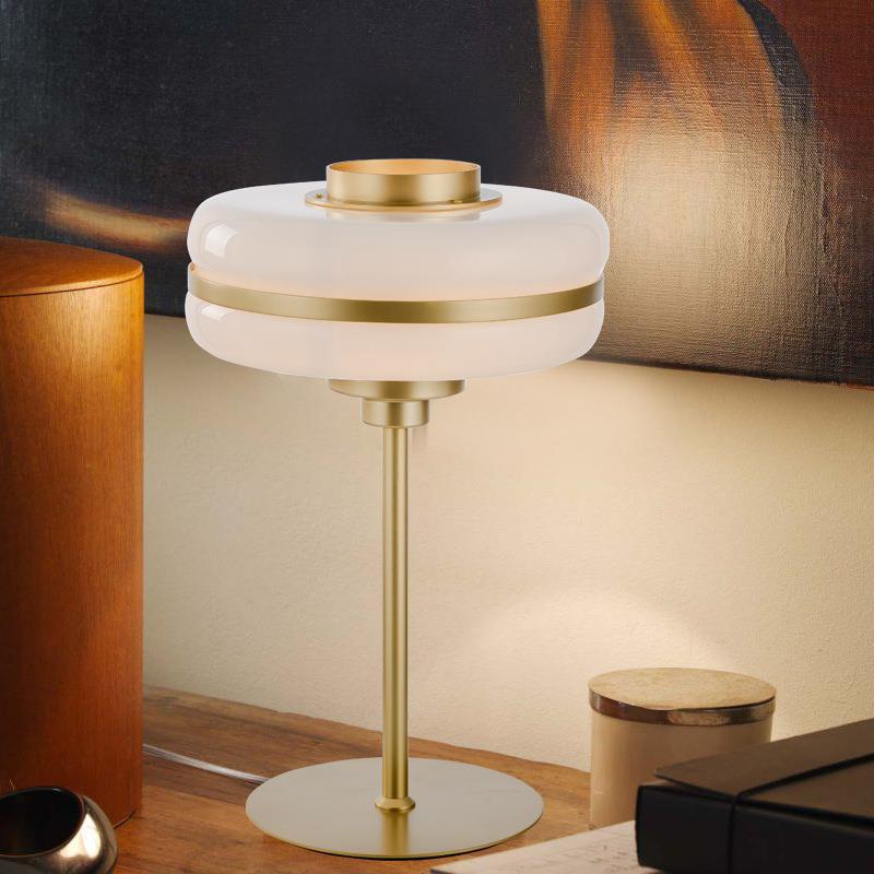 Modern Minimalist Table Lamp with Elegant Glass Shade