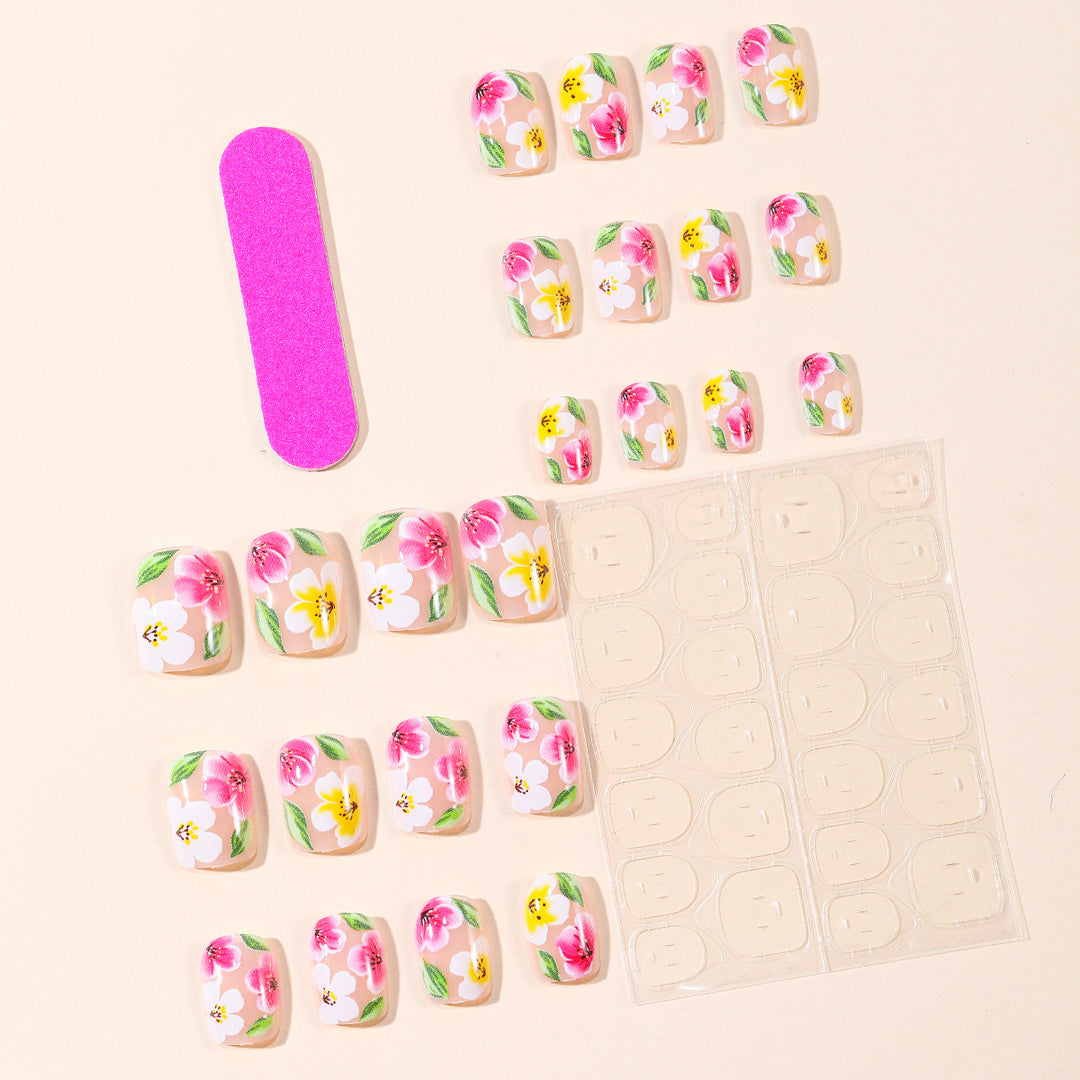 Floral-Themed 3D Nail Art Extensions Kalsten