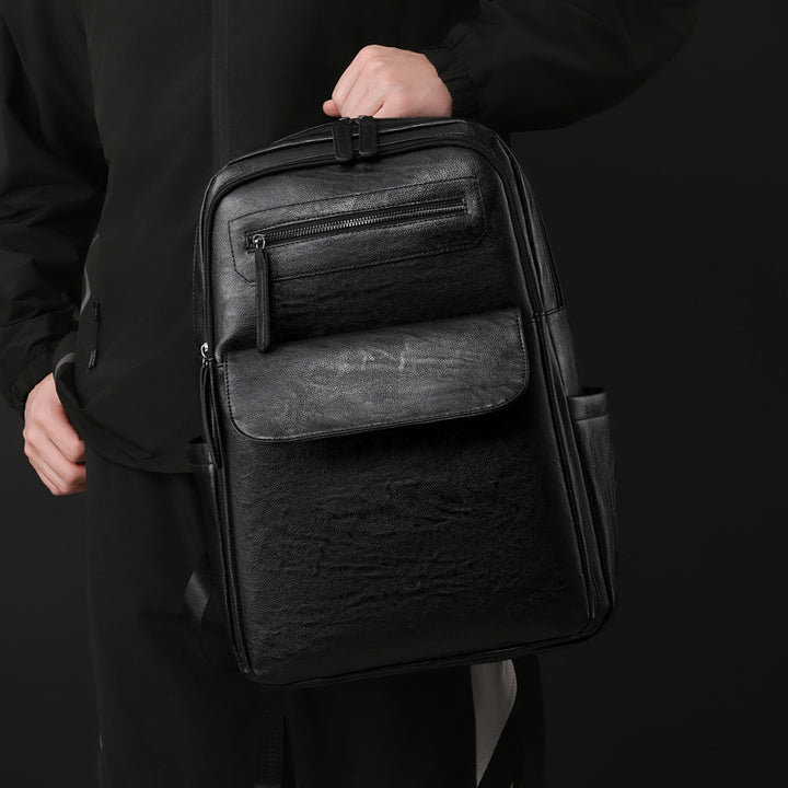 Durable Leather Laptop Backpack