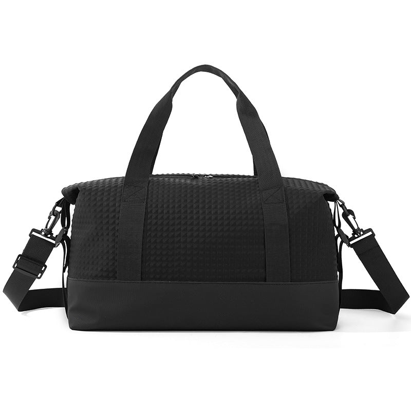 Textured Fabric Travel Duffle Bag Kalsten