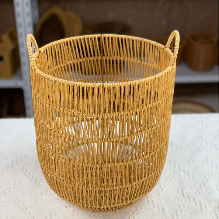 Contemporary Rectangular Woven Storage Bin Kalsten