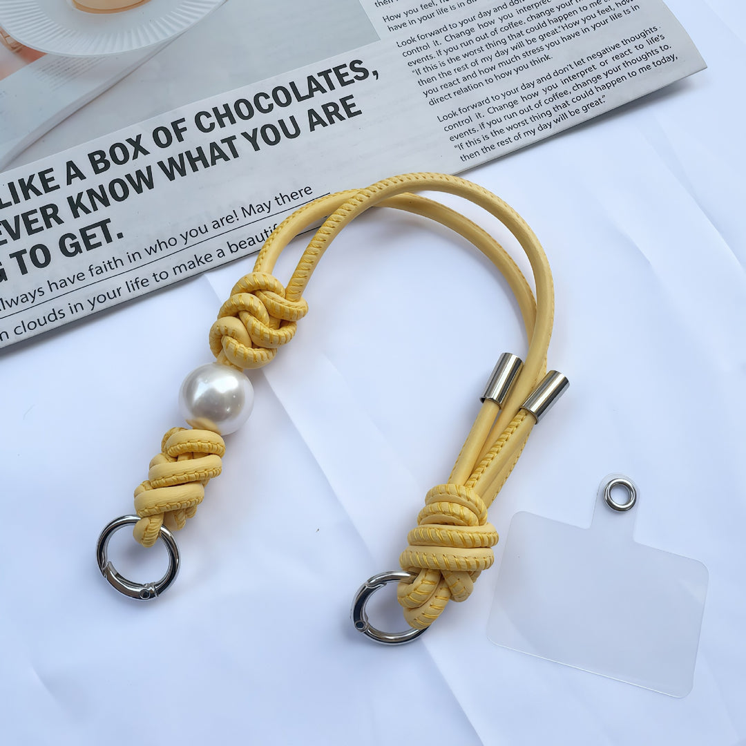 Elegant Knotted Leather Keychain Holder Kalsten