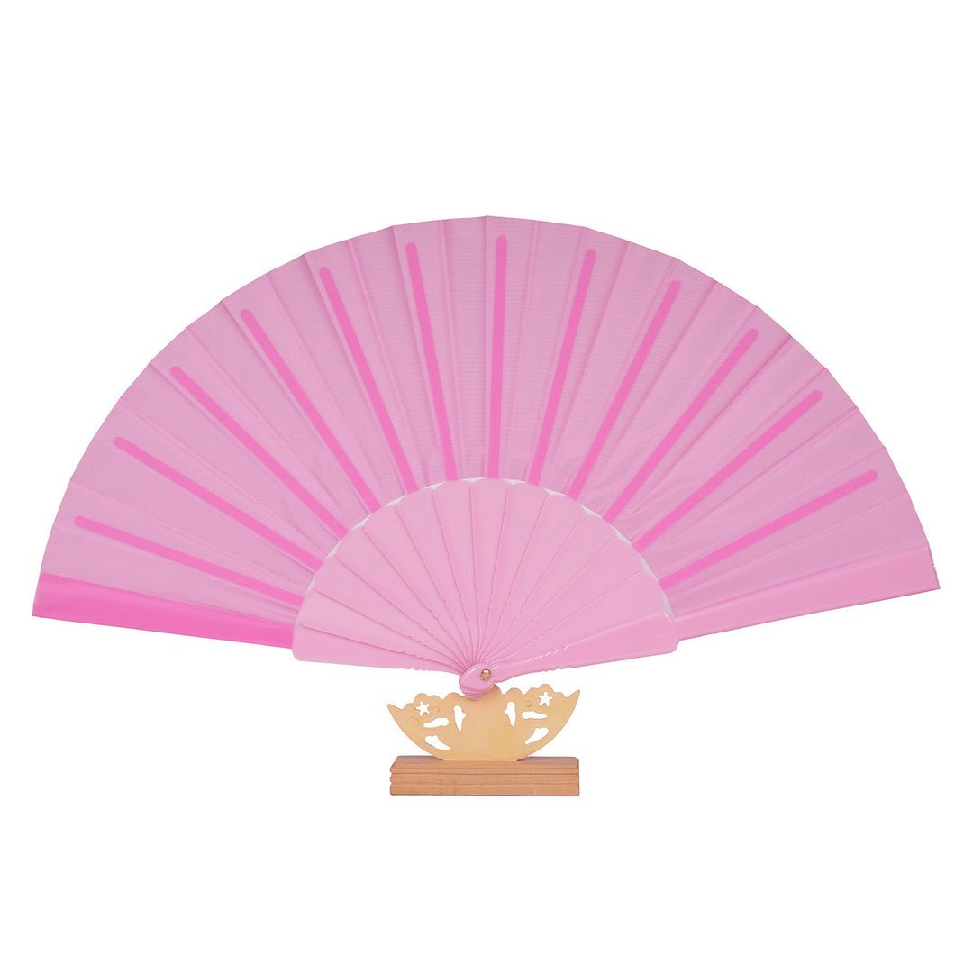 Ladies decorative fan with elegant wooden handle Kalsten