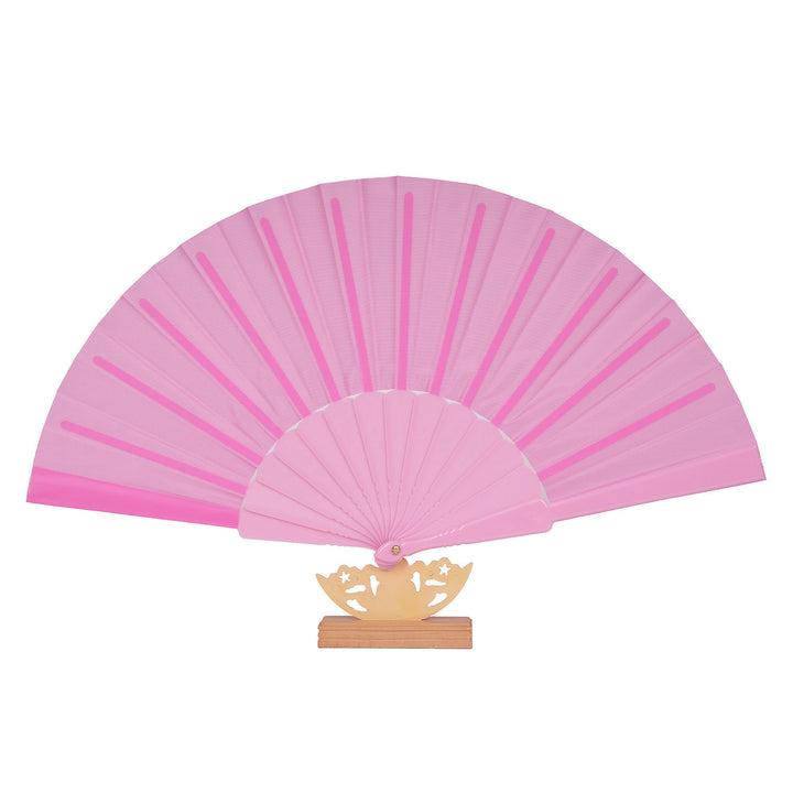 Ladies decorative fan with elegant wooden handle Kalsten