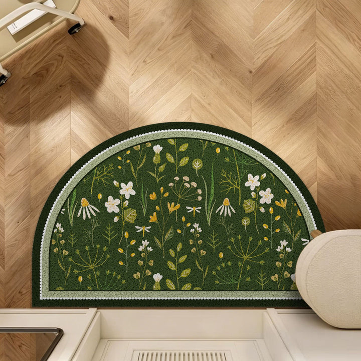 Floral Pattern Area Mat
