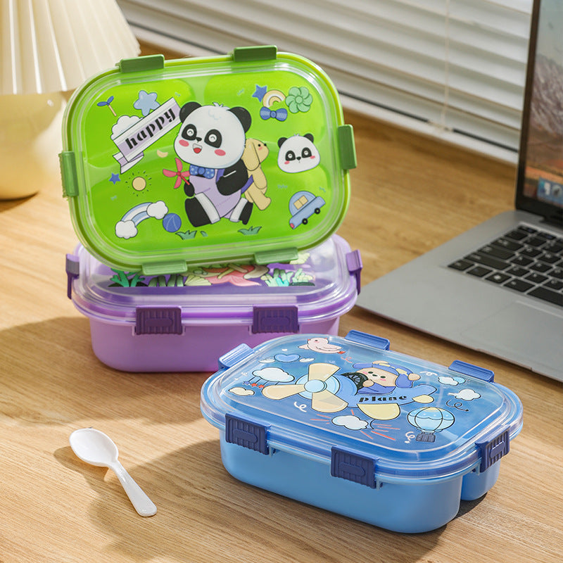 Fun-Themed Multi-Compartment Snack Storage Container