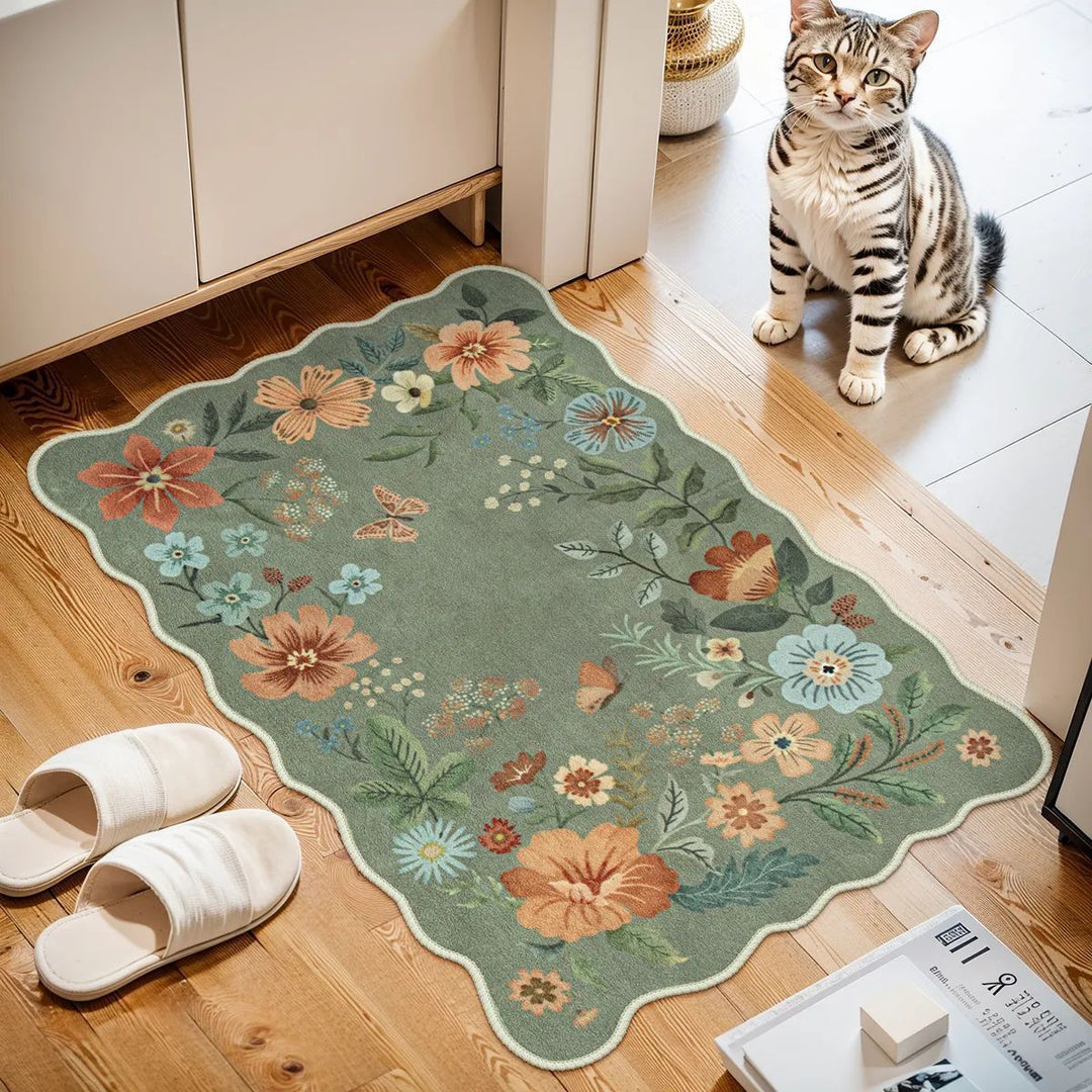 Floral Design Decorative Area Rug