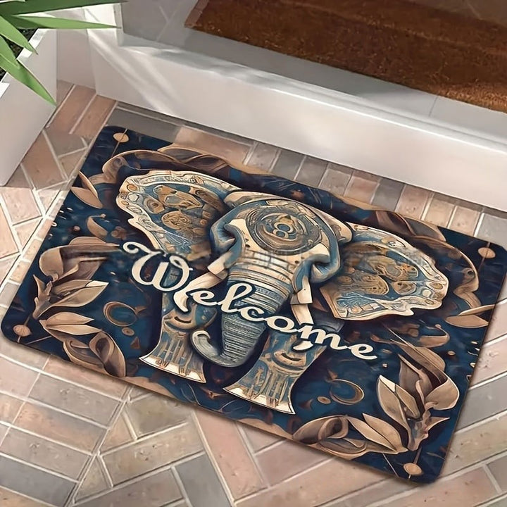 Artistic Tree-Themed Decorative Door Mat