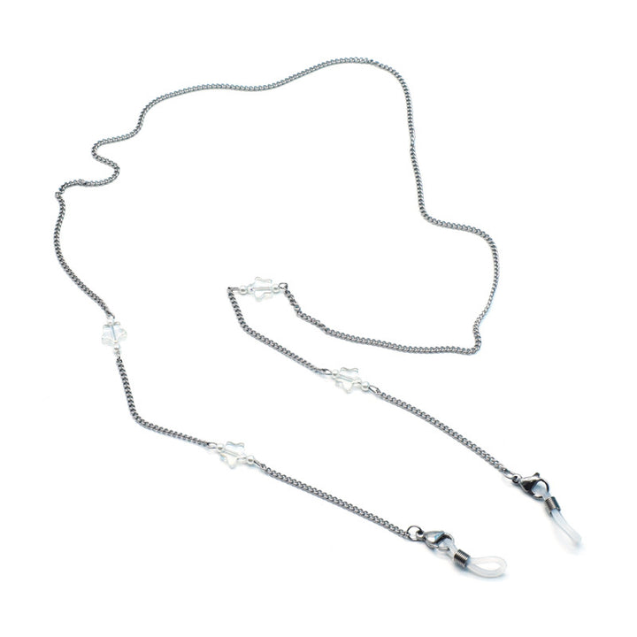 Stylish Eyewear Retainer Chain with Decorative Accents Kalsten