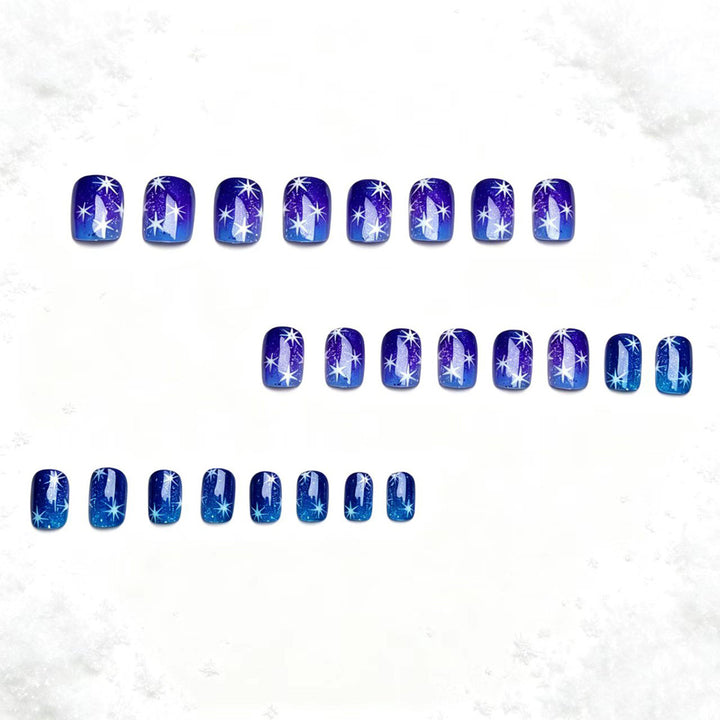 Artificial nails with sparkling star pattern Kalsten
