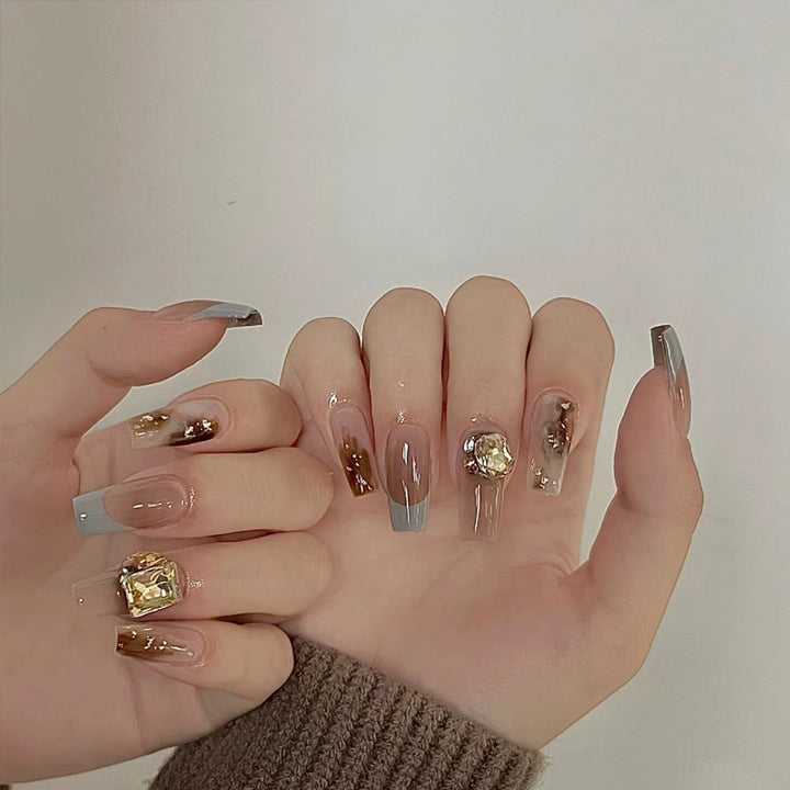 Ombre Press-On Nails with Glossy Finish Kalsten